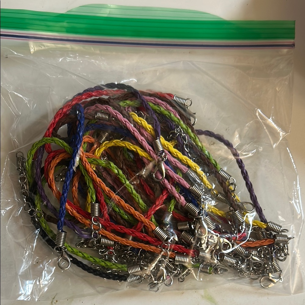 Colorful Braided Cord Bracelets